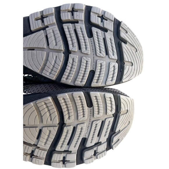 Brooks Adrenaline GTS 22 Mens Running Shoes Size 9 Gray & Neon Yellow - Picture 10 of 11